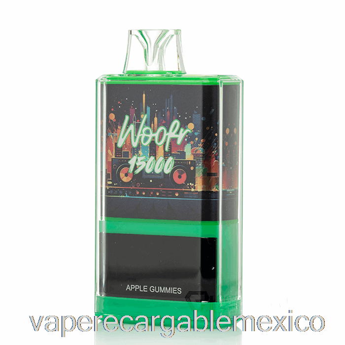 Vape Recargable Woofr 15000 Gomitas De Manzana Desechables